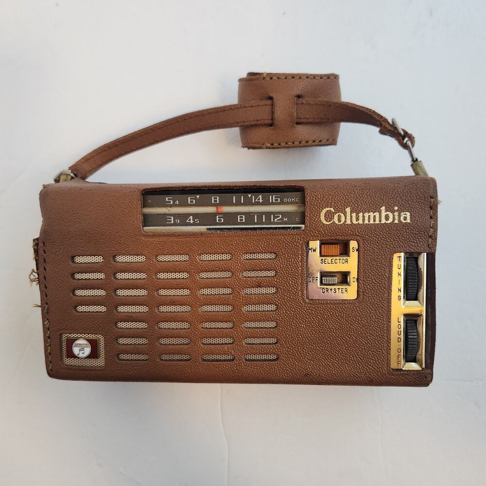 Vintage Columbia Transistor 2 band radio tested works